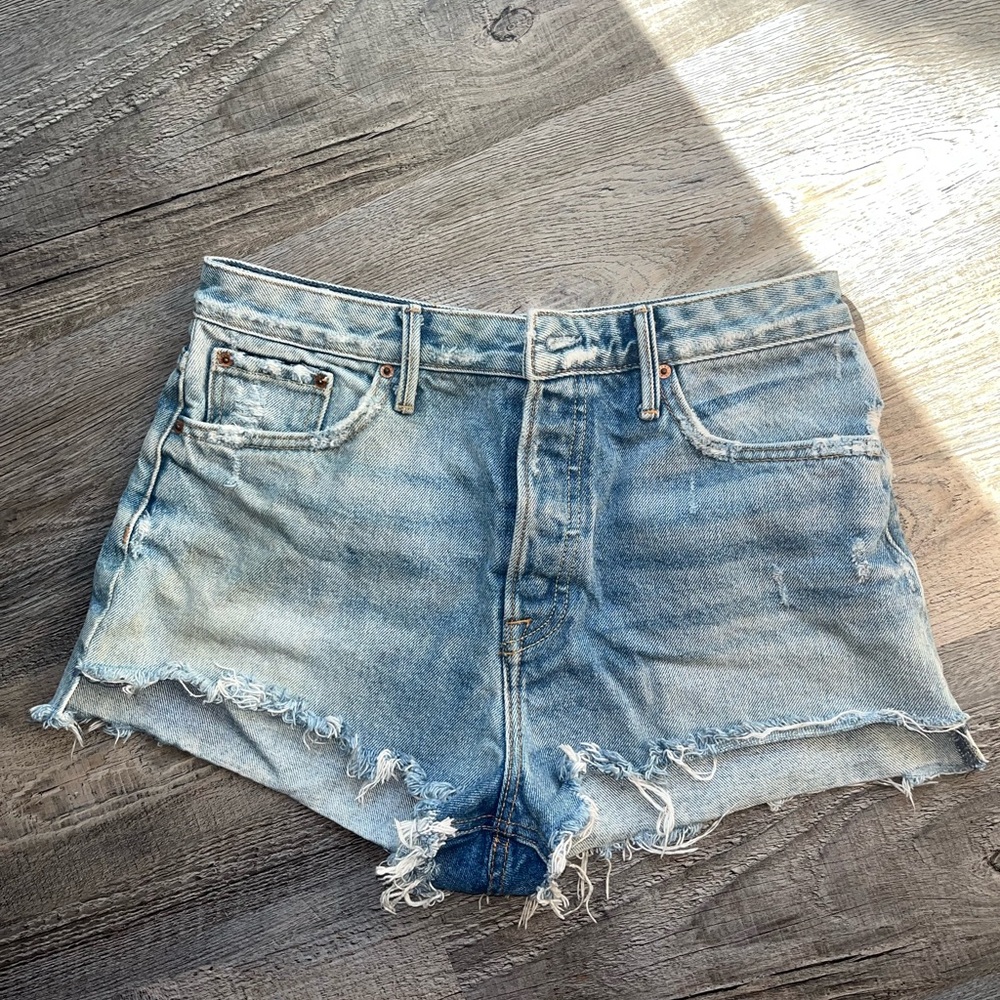 GRLFRND Cindy High Waisted Denim Shorts Size 30 fits like 29
